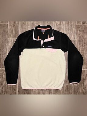 Patagonia Synchilla Snap T Fleece Pullover Womens Medium Long Sleeve Colorblock